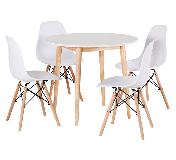 Toto 4 Seater Dining Set With Eames Chairs | Dining Sets